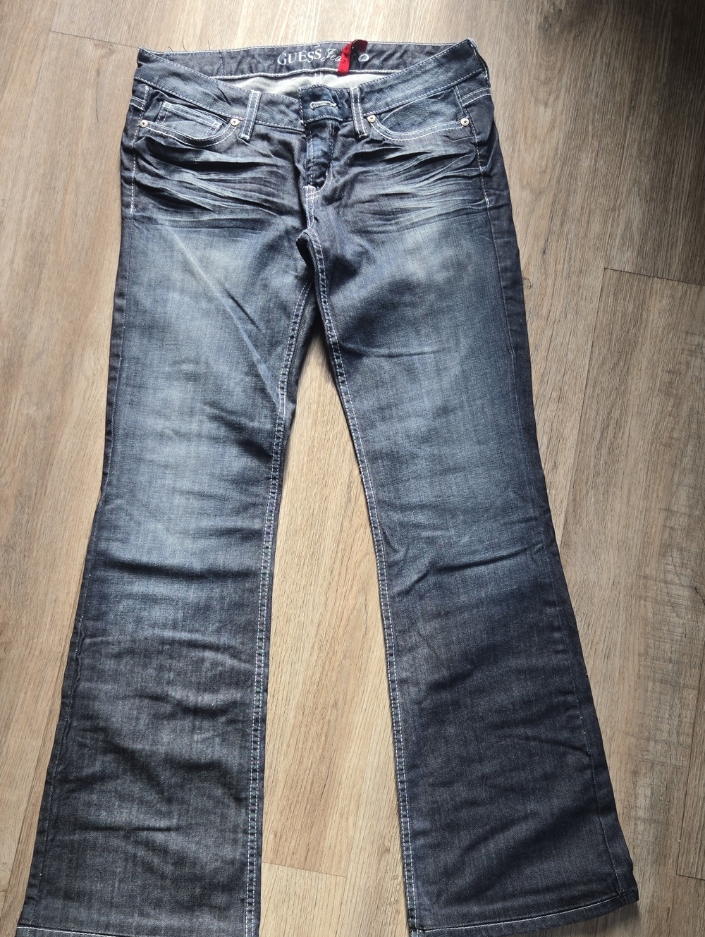 GUESS Women's Dark Blue Flare Jeans